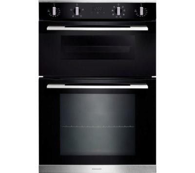 RANGEMASTER  RMB9048BL/SS Electric Double Oven - Black & Stainless Steel